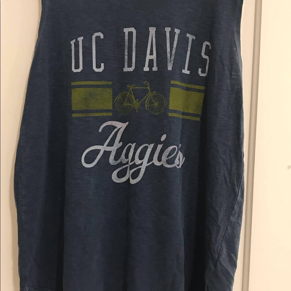 UC Davis adult, women’s large tank top